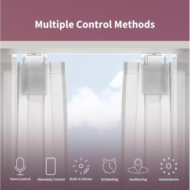 Aqara Smart Curtain Driver E1 (Pull-Rod Version), Requires Zigbee 3.0
