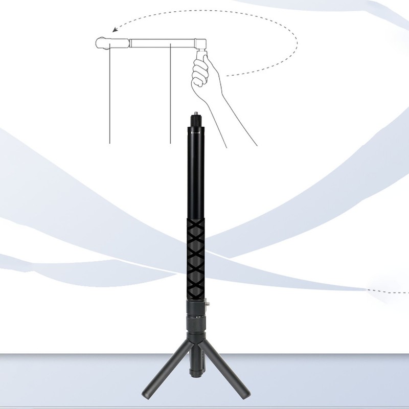 Action Camera Selfie Stick 23 to 120CM Extendable Aluminum Alloy