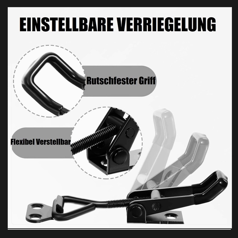 TONAUP Tension Latch, Lever Lock Holding Capacity Door Bolt Corner