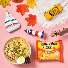 Maruchan Ramen Noodle Soup Variety, 7 Flavors, 3 Ounce Single Servings (Pack of 24)