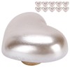 10pcs Heart Beads Imitation Pearls Beads Nail Art Decoration DIY
