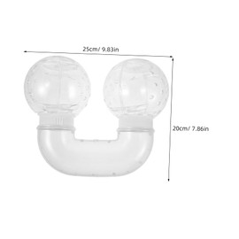 Abaodam Clear Plastic Hamster Tunnel Tube with Seamless Escapeproof Connections for Small Pets DIY Exploration Lightweight and Easy to Clean Exercise Tube for Rabbits Chinchillas and