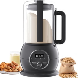 8 in 1 Nut Milk Maker, 50oz Milk Maker Machine, Homemade Soy Milk, Almond Milk, Plant Based Milks, Oat Milk, Coconut, Juice and Non-Dairy Beverages, 12 Hours Timer, Keep Warm, Self-Cleaning
