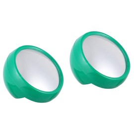 Computer/Laptop Monitor Rear View Mirror Acrylic Outdoor Convex Mirror 2 pcs Convex Mirror for Security Cabinet Desk Rear View Monitors Round Indoor Security Mirror