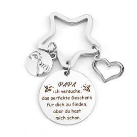 Nsetriu Dad Gift Christmas, New Year's Eve Gifts Keyring Dad Gift For Dad Gifts Father's Day From Daughter Men's Day Gift Dad Birthday Father's Day Gifts For Dad, Papa Ich Vertrche, das Perfekte