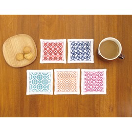 Sashiko kit 5 coasters SK-293