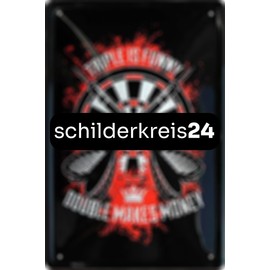 Unique Dart Design - Stylish Dart Design - Triple is funny, double makes money - Perfect for dart lovers