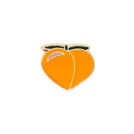 Peach Enamel Brooch Lapel Pin Badge Students Fresh Art Enamel Pin Collection Art Brooches for Women Lapel Pins Badge Collar Jewelry
