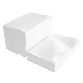 Lalill Disposable Towels for Pedicure 100 Pieces - Hand Towels Set White Cellulose for Pedicure Treatments 50 x 40 cm