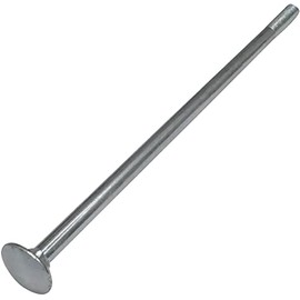 AERZETIX - C49021 - Set of 10 Carriage Bolts Flat Mushroom Screws with Flat Head and Square Neck - M8 x 200 mm - Galvanised Steel - DIN 603