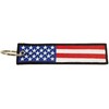 Llavero de la bandera de Estados Unidos, 100% bordado