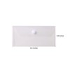YESSART Clear Plastic Cash Envelopes 3.9 x 7.8 Money Pouch