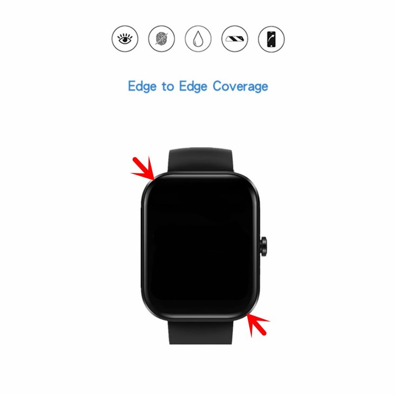 MIHENCE Screen Protector Compatible for TOZO S7 Smartwatch 1.85", HD