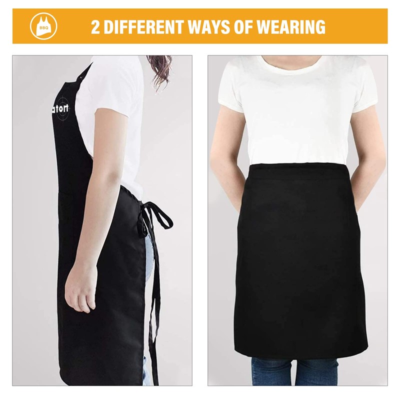 nomiou Barbecue Apron Black - Bratort - Gift for Men,