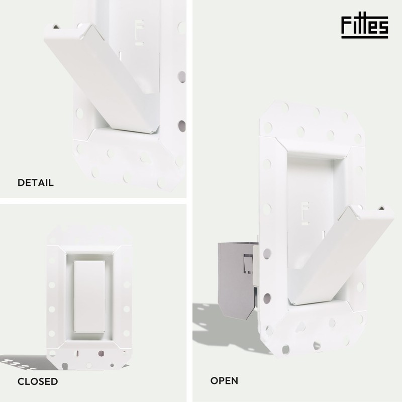 Fittes Flush Hideaway Hook [Luxe], Foldable Recessed Wall Mount Hooks