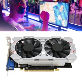 GTX750Ti 4G Gaming Graphics Card,4K HD Output GDDR5 128BIT PC Video Card with Fans,1072MHZ 5400MHZ Graphics Card for Desktop Computers (GTX750TI 4GB)