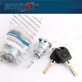 BOURSIN Front Left Door Lock Cylinder Key For VW Volkswagen Golf Jetta Polo MK4 Bora