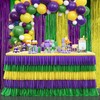 Mardi Gras Party Table Skirt Yellow Green Purple Table Skirts
