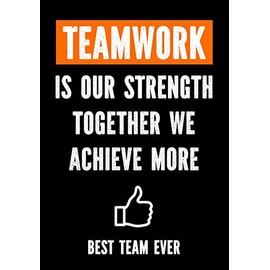 Teamwork is Our Strenght - Together We Achieve More - Best Team Ever: Teamwork Awards | Appreciation Gifts for Employees | Teamwork Gifts | Work Team ... | Employee Gift - Coworkers - Office: 4