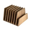 KIRIGEN Wood File Mail Organizer 7 Slots File Paper Holder