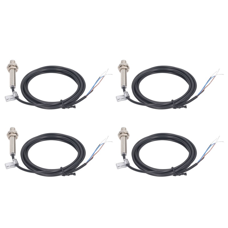 4 Sets Inductive Proximity Switch 8mm Diameter NPN Output 3