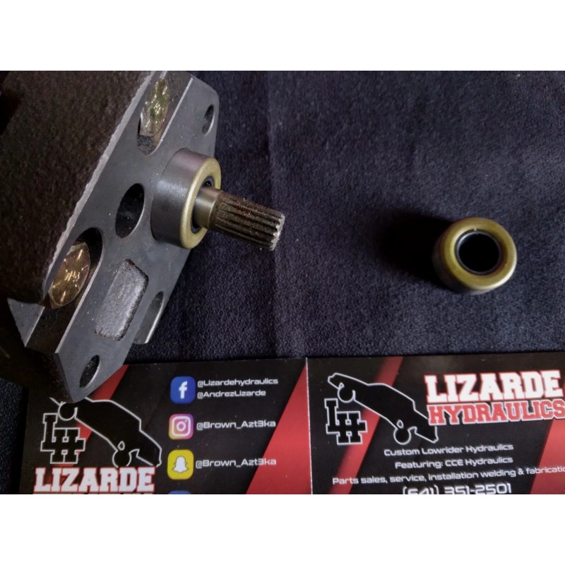 Lizarde Hydraulics Lowrider Hydraulics, Pump Head STEEL Shaft Seal *1