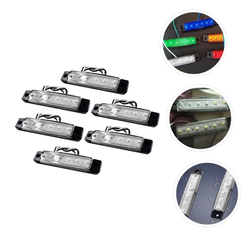 Gatuida 6Pcs Boat Navigation Lights Leds Interior Lights Energy Saving