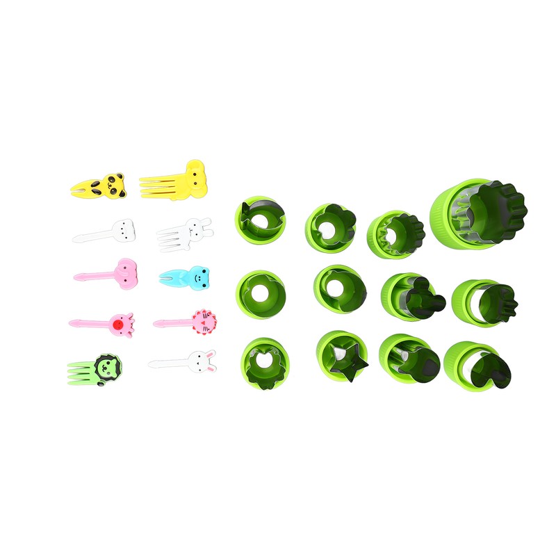 6PCS Sandwich Cutters 12PCS Cookie Vegetable Fruit Cutter Shapes Set