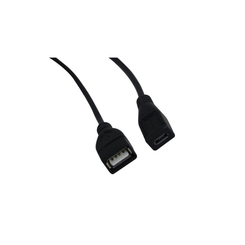 YCS basics 9 Inch USB 2.0 A Female to Micro