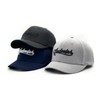 Short Brim Stretch Fitted Baseball Caps Men's Embroidery Structured Mesh