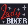 Lady Biker Sew-On Biker Girl Iron-On Patch Biker Patch Iron-On
