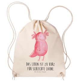 Mr. & Mrs. Panda Axolotl Happy Sports Bag, cream-coloured