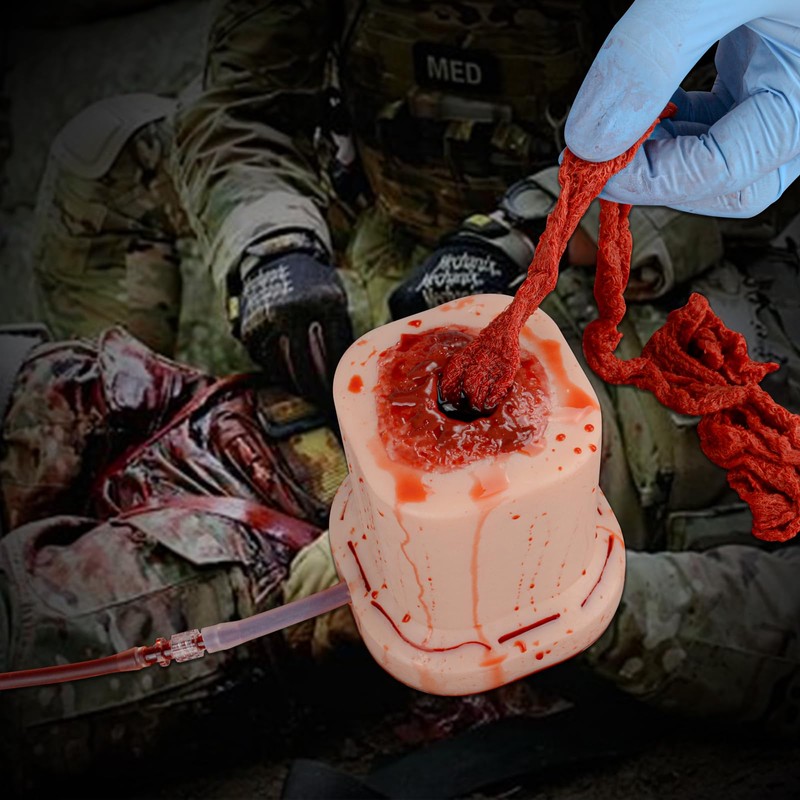 Simedutech Gunshot Wound Packing Trainer, Stop the Bleeding Training Kit