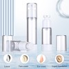 Qeuly 3 Pack Airless Pump Bottles Travel Size Pump Bottle