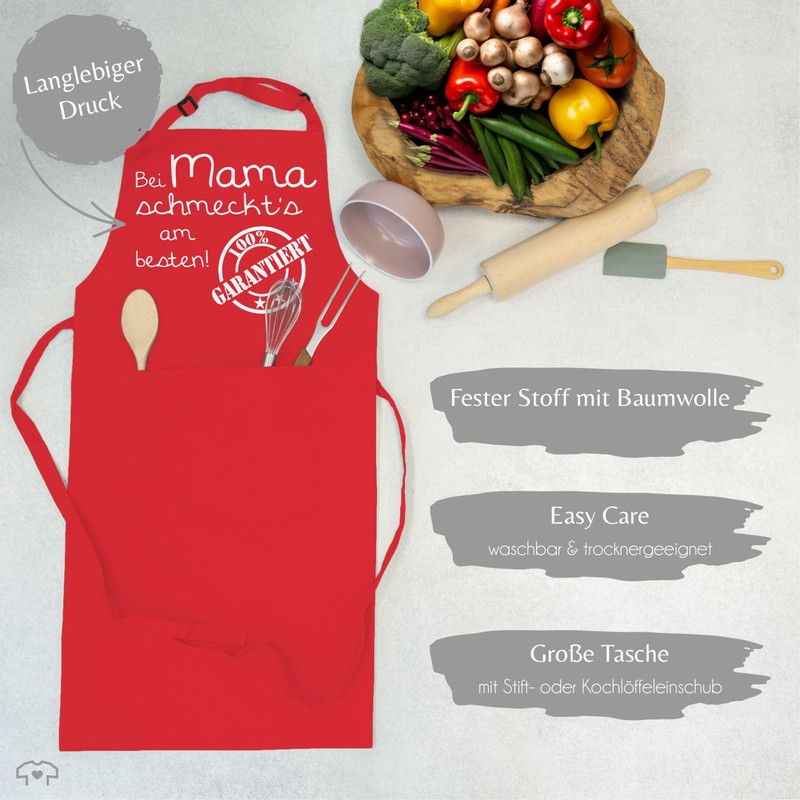 Shirtracer - Apron - Cooking Apron Funny - Bei Mama