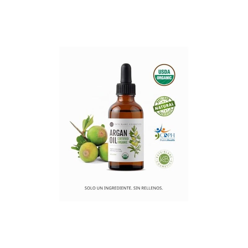 Moroccan Argan Oil (4oz), USDA Certified Organic, Virgin, 100% Pure,