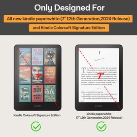 CoBak 3 Pack Anti-Glare Matte Screen Protector for 7" Kindle Paperwhite 2024, Kobo Aura H2O Edition 2 - High Clarity, Fingerprint Resistance - PET Film