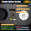 MIRUNNY Amber Strobe Lights with Magnetic Base, 48 LED Wireless