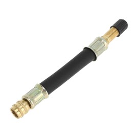 VekAuto Tire Valve Extension Stem Adaptor, 120mm Length Stem Extender Pipes Universal for Car Truck Bike Trailer RV Durable Copper Rubber Copper Tone Black