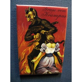Krampus Christmas 3 of 3- Refrigerator / Fridge / Locker Magnet 2 x 3 inch
