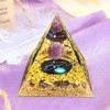 VDYXEW Crystal Pyramid, Amethyst Zodiac Taurus Orgone Pyramid, Healing Crystal,