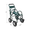 Garden Hose Reel Cart with 4 Wheels, Heavy Duty Garden