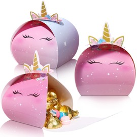 TaoBary 36 Pieces Unicorn Party Favors Unicorn Candy Box Treat Box for Boy Girls Unicorn Birthday Party Supplies Baby Shower Rainbow Party Favors Kids Party Decoration