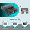 BITFUNX SNES Replacement Shell - Transparent Case Protective Housing for