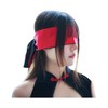 Satin Blindfold Belt Sash Necktie Neck Scarf Eye Mask for