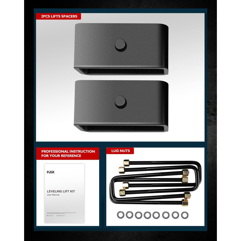 KAX 3" Front and 2" Rear Leveling Lift Kits Fit