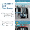 GSlife Small Sink Dish Drying Rack - Expandable Stainless Steel