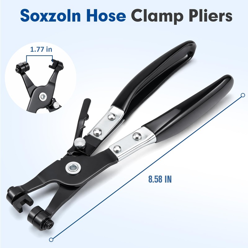 Hose Clamp Pliers with Ratchet Locking