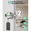 Fingerprint Door Lock, Smart Fingerprint Door Knob with Lock, Biometric