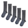 5pk Girls Bamboo (Viscose) Knee High Socks! Grey, UK Size